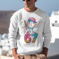 Baseball Drip Number 67 Six Seven Meme Ice Cream Dripping Unisex Sweatshirt