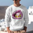 Baseball Glove Drip Shirt Ice Cream Dripping Girls Pocket Premium Unisex Sweatshirt Baseball Glove Drip Shirt Ice Cream Dripping Girls Pocket Premium Unisex Sweatshirt