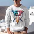 Baseball Ice Cream Drip 67 Six Seven Gen Alpha Slang Meme Unisex Sweatshirt Baseball Ice Cream Drip 67 Six Seven Gen Alpha Slang Meme Unisex Sweatshirt