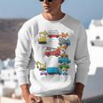 Baseball Ice Cream Drip Vehicles Youth Baseball Drip Premium Tri-Blend Unisex Sweatshirt