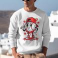 Baseball Ice Cream Valentine Dripping Game Day Men Boys Kids Unisex Sweatshirt