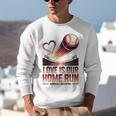 Baseball Valentine Forever On Deck For You Unisex Sweatshirt Baseball Valentine Forever On Deck For You Unisex Sweatshirt