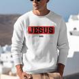 This Boy Runs On Jesus And Baseball Christian Baseball Unisex Sweatshirt