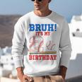 Bruh It's My 2nd Birthday Boy Baseball Themed Party Unisex Sweatshirt Bruh It's My 2nd Birthday Boy Baseball Themed Party Unisex Sweatshirt