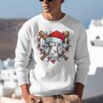 Christmas Baseball Santa Hat For Baseball Players Fans Unisex Sweatshirt Christmas Baseball Santa Hat For Baseball Players Fans Unisex Sweatshirt