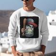 Cool Dollar Bill Guy With Cap And Baseball Costume Premium Tri-Blend Unisex Sweatshirt Cool Dollar Bill Guy With Cap And Baseball Costume Premium Tri-Blend Unisex Sweatshirt
