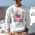 Cute Dentist Valentine Love You To The Molars Teeth Pun Raglan Baseball Tee Unisex Sweatshirt
