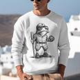 Frog Basketbal Men Women Grumpy Frog Playing Baseball Unisex Sweatshirt Frog Basketbal Men Women Grumpy Frog Playing Baseball Unisex Sweatshirt