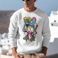 Ice Cream Drip Baseball Party 100 Days Of School Teacher Unisex Sweatshirt Ice Cream Drip Baseball Party 100 Days Of School Teacher Unisex Sweatshirt