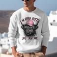 I'm Head Heffa Just Ask Me Bossy Highland Cow Baseball Cap Unisex Sweatshirt I'm Head Heffa Just Ask Me Bossy Highland Cow Baseball Cap Unisex Sweatshirt