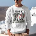 I Just Hit 100 Days Of School Camo Baseball 100 Days Smarter Unisex Sweatshirt I Just Hit 100 Days Of School Camo Baseball 100 Days Smarter Unisex Sweatshirt