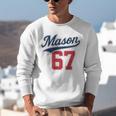 Mason 67 Jersey Baseball Men Women Boys Girls Number 6 7 Unisex Sweatshirt