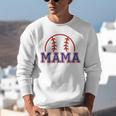Mom Of Rookie 1st Birthday Baseball Boy Family Matching Unisex Sweatshirt