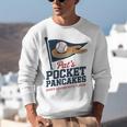 Pat's Pocket Pancakes Flag Baseball On Pancake Unisex Sweatshirt