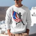 Puerto Rico Baseball Flag Player Boricua Heritage Sports Unisex Sweatshirt