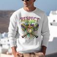 Respect The Drip Mardi Gras Baseball Ice Cream Boys Carnival Unisex Sweatshirt Respect The Drip Mardi Gras Baseball Ice Cream Boys Carnival Unisex Sweatshirt