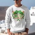 Six Seven 67 Meme Baseball Coquette Bow St Patrick's Day Unisex Sweatshirt
