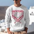 Valentines Baseball Boys Ice Cream Drip Heart Youth Kids Unisex Sweatshirt Valentines Baseball Boys Ice Cream Drip Heart Youth Kids Unisex Sweatshirt