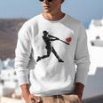 Valentines Day Baseball Batter Silhouette Heart Men Boys Kid Unisex Sweatshirt Valentines Day Baseball Batter Silhouette Heart Men Boys Kid Unisex Sweatshirt
