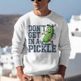 Youth Baseball Catcher Humor Don’t Get In A Pickle Unisex Sweatshirt Youth Baseball Catcher Humor Don’t Get In A Pickle Unisex Sweatshirt