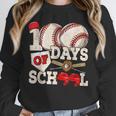 100 Days Of School Baseball 100th Day Of School Kids Teacher Unisex Sweatshirt