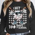 100 Days Of School Baseball Bat 100th Day Of School Unisex Sweatshirt 100 Days Of School Baseball Bat 100th Day Of School Unisex Sweatshirt