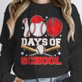 100 Days Of School Baseball Boys Kids Students Unisex Sweatshirt