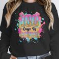 100 Days Of School Baseball Drip Boys Kids 100th Day Unisex Sweatshirt