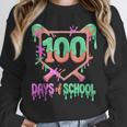 100 Days Of School Baseball Ice Cream Drip 100th Day Player Unisex Sweatshirt