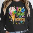 100 Days Of School Baseball Ice Cream Drip Boys Kids Player Unisex Sweatshirt 100 Days Of School Baseball Ice Cream Drip Boys Kids Player Unisex Sweatshirt
