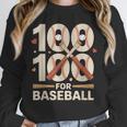 100 Days Of School Baseball Love Valentine’s Day Men Women Unisex Sweatshirt