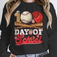 100 Days Of School Baseball Player Sports Game Teacher Kid Unisex Sweatshirt