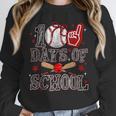 100 Days Of School Baseball Teacher 100 Days Smarter Student Unisex Sweatshirt