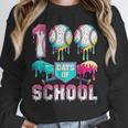 100 Days Of School Boys Kids 100th Day Of School Baseball Unisex Sweatshirt