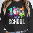 100 Days Of School Dripping Baseball Boys Kids Teacher Unisex Sweatshirt