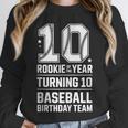 10th Birthday Rookie Of The Year Baseball Double Digit Humor Unisex Sweatshirt 10th Birthday Rookie Of The Year Baseball Double Digit Humor Unisex Sweatshirt