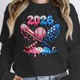 2026 American Flag Baseball Ice Cream Drip Bats Boys Unisex Sweatshirt 2026 American Flag Baseball Ice Cream Drip Bats Boys Unisex Sweatshirt