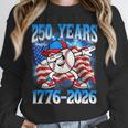 250 Years 1776 2026 250th Baseball American Flag 4th Of July Unisex Sweatshirt