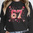 6 7 Melting Number Arrow Baseball Drip Valentine's Day Unisex Sweatshirt 6 7 Melting Number Arrow Baseball Drip Valentine's Day Unisex Sweatshirt
