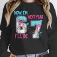 Now Im 6 Next Year I'Ll Be 7 Baseball Ice Cream Drip 67 Meme Unisex Sweatshirt