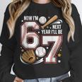 6 Year Old Birthday 67 Trend Baseball Now I’m 6 Next Year 7 Unisex Sweatshirt 6 Year Old Birthday 67 Trend Baseball Now I’m 6 Next Year 7 Unisex Sweatshirt