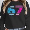 67 Crayon Cool Baseball Crayon 6 7 67 Unisex Sweatshirt