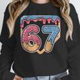 67 Ice Cream Drip Meme Baseball Unisex Sweatshirt