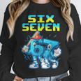 67 Six Seven 6-7 Italian Brainrot Kids Baseball Meme Unisex Sweatshirt
