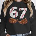 67 Trend Baseball Glove Number Style Unisex Sweatshirt