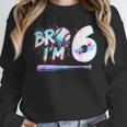 6th Birthday Boy Bro I'm 6 Year Old Baseball Ice Cream Drip Unisex Sweatshirt 6th Birthday Boy Bro I'm 6 Year Old Baseball Ice Cream Drip Unisex Sweatshirt