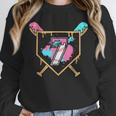 7th Birthday Baseball Bat Ice-Cream Drip 7yrs Old Boys Girls Unisex Sweatshirt