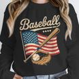 American Flag Baseball Player Bat Fan Catcher Pitcher USA Unisex Sweatshirt American Flag Baseball Player Bat Fan Catcher Pitcher USA Unisex Sweatshirt