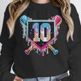 Baseball 10 Year Old Boy Ice Cream Drip 10th Birthday Player Unisex Sweatshirt Baseball 10 Year Old Boy Ice Cream Drip 10th Birthday Player Unisex Sweatshirt
