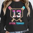 Baseball 13 Year Ice Cream Drip 13th Bday Official Teenager Unisex Sweatshirt Baseball 13 Year Ice Cream Drip 13th Bday Official Teenager Unisex Sweatshirt